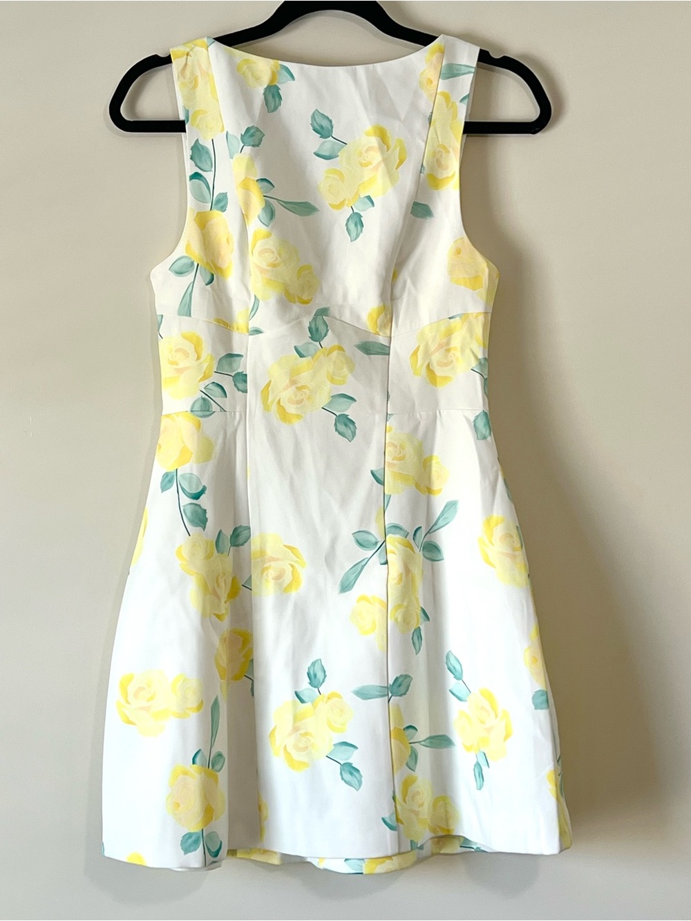 Saint & Secrets Sleeveless White Mini Dress with Yellow Floral Print - Picture 13 of 13